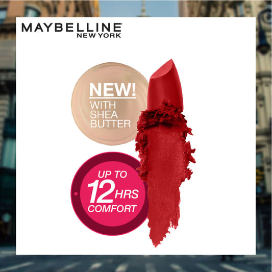 Maybelline New York Color Sensational Creamy Matte Lipstick - 634 Bold Crimson 3.9000000953674316 GRAM