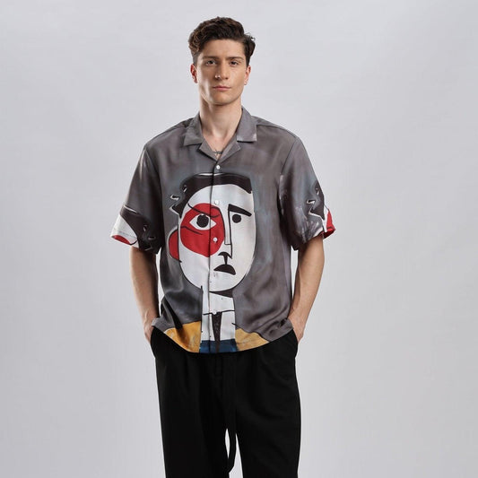 Abstract Portrait | Half Sleeve Shirt