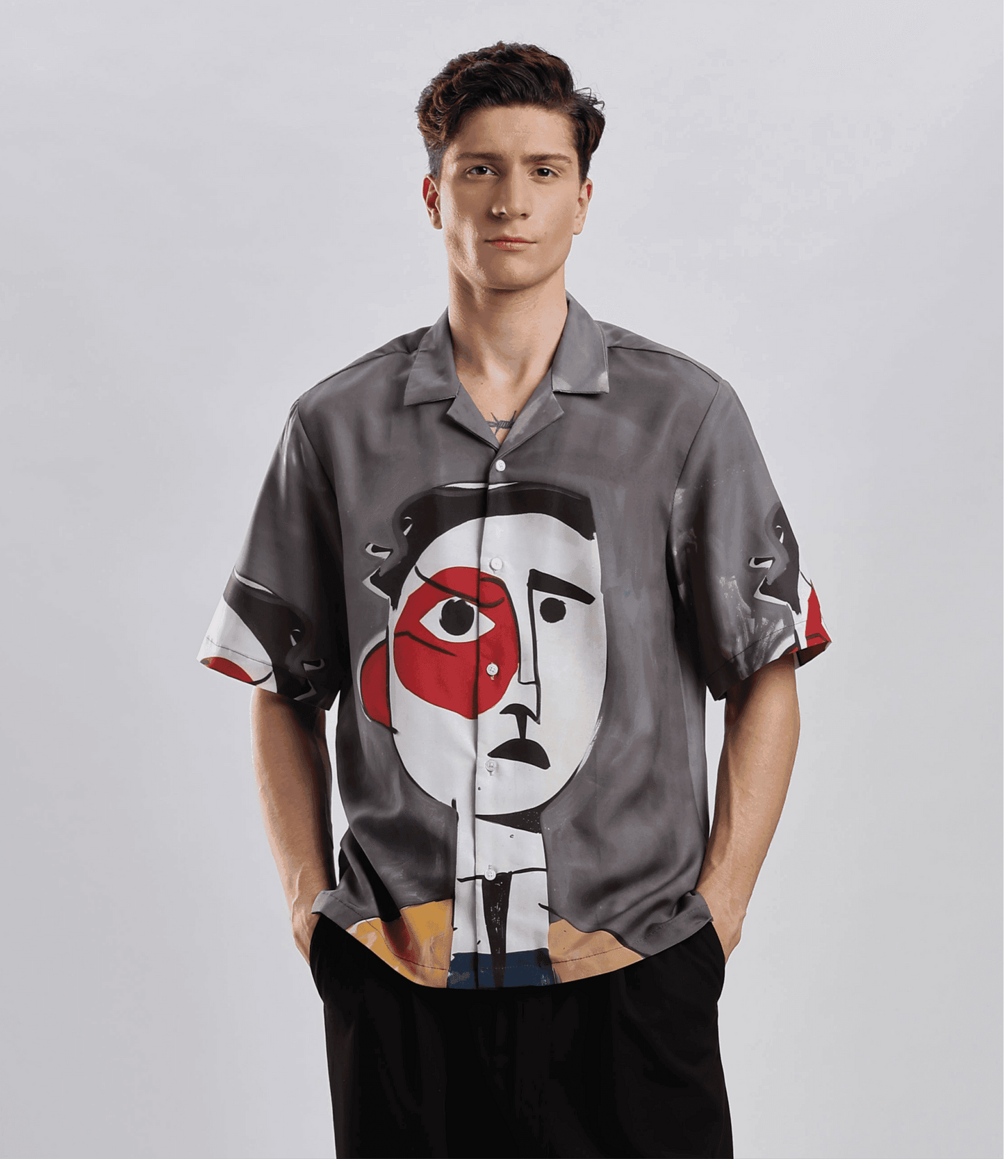Abstract Portrait | Half Sleeve Shirt