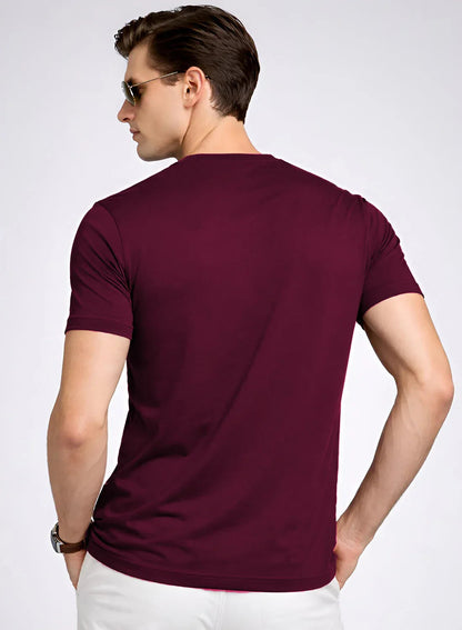 Adro Mens Badminton TShirt | Cotton Lycra | Regular Fit Tee | Sports Design T-shirt for Men | Printed T shirts for Men