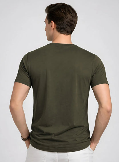 Adro Mens Badminton TShirt | Cotton Lycra | Regular Fit Tee | Sports Design T-shirt for Men | Printed T shirts for Men