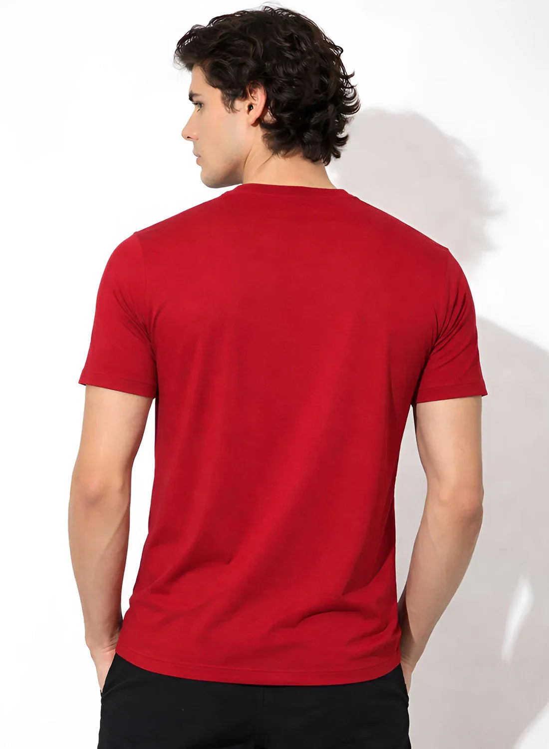 Adro Badminton Printed T-Shirt for Men | Cotton Lycra | 180 GSM Regular Fit | Sports Casual Tee | Printed Tshirt for Men|  Sports Stylish T shirt