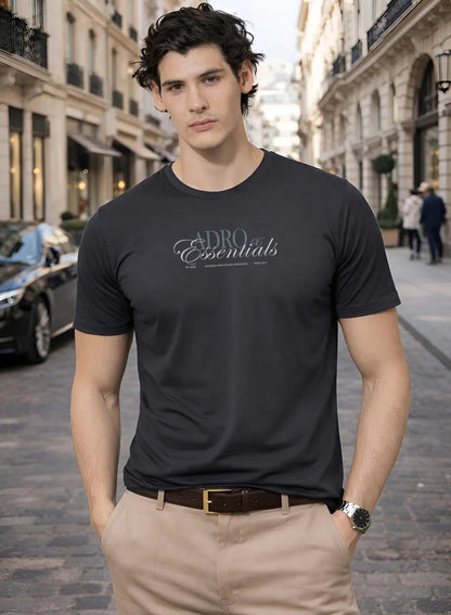 Adro Printed T Shirt for Men | 180 GSM Cotton Lycra | Regular Fit Printed T-Shirt | Soft Breathable Fabric | Tshirts for men | Graphic Print Tee