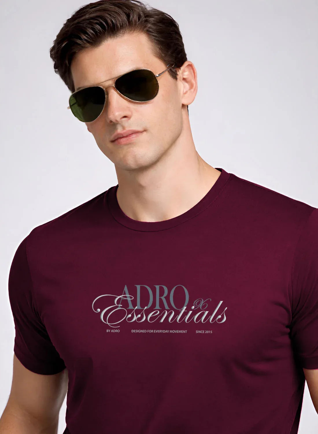 Adro Printed T Shirt for Men | 180 GSM Cotton Lycra | Regular Fit Printed T-Shirt | Soft Breathable Fabric | Tshirts for men | Graphic Print Tee