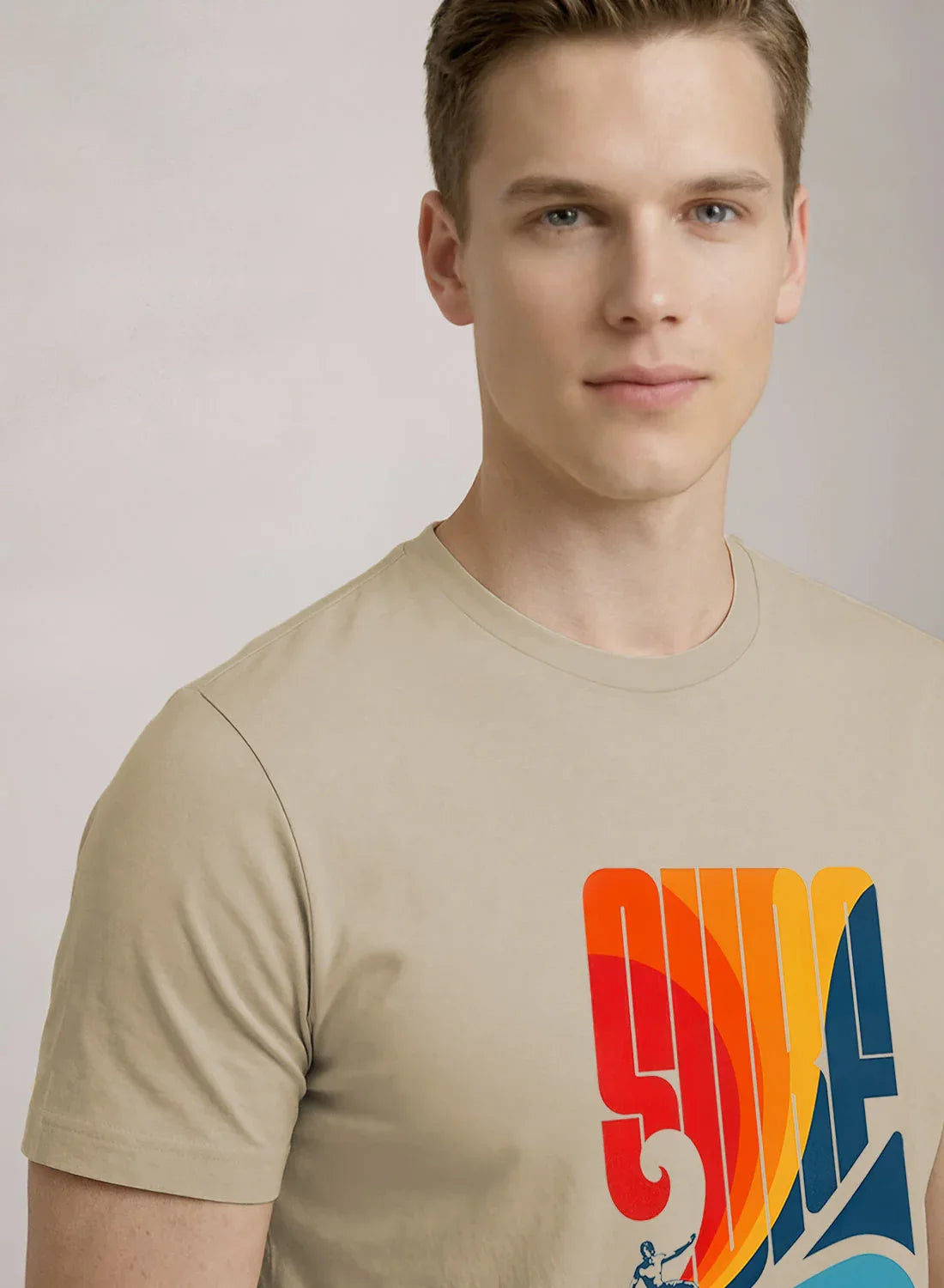 Adro Mens Printed TShirt | 180 GSM Cotton Regular Fit T-shirt | Lightweight Casual T shirt for Travel, Work From Home & Weekends