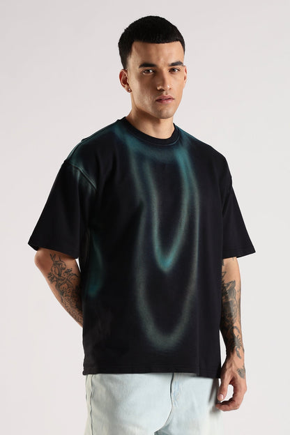 Adro Trendy Oversized Baggy Fit Drop Shoulder Tshirt in Tie & Dye Style