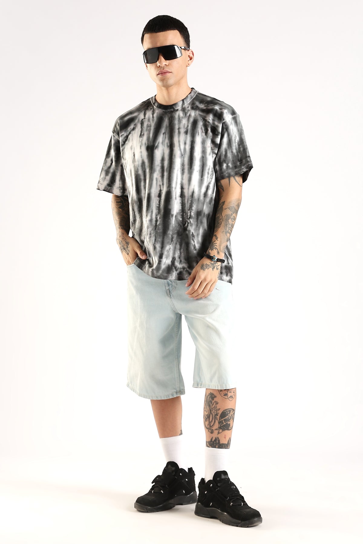 Adro Trendy Oversized Baggy Tshirt in Tie & Dye Style