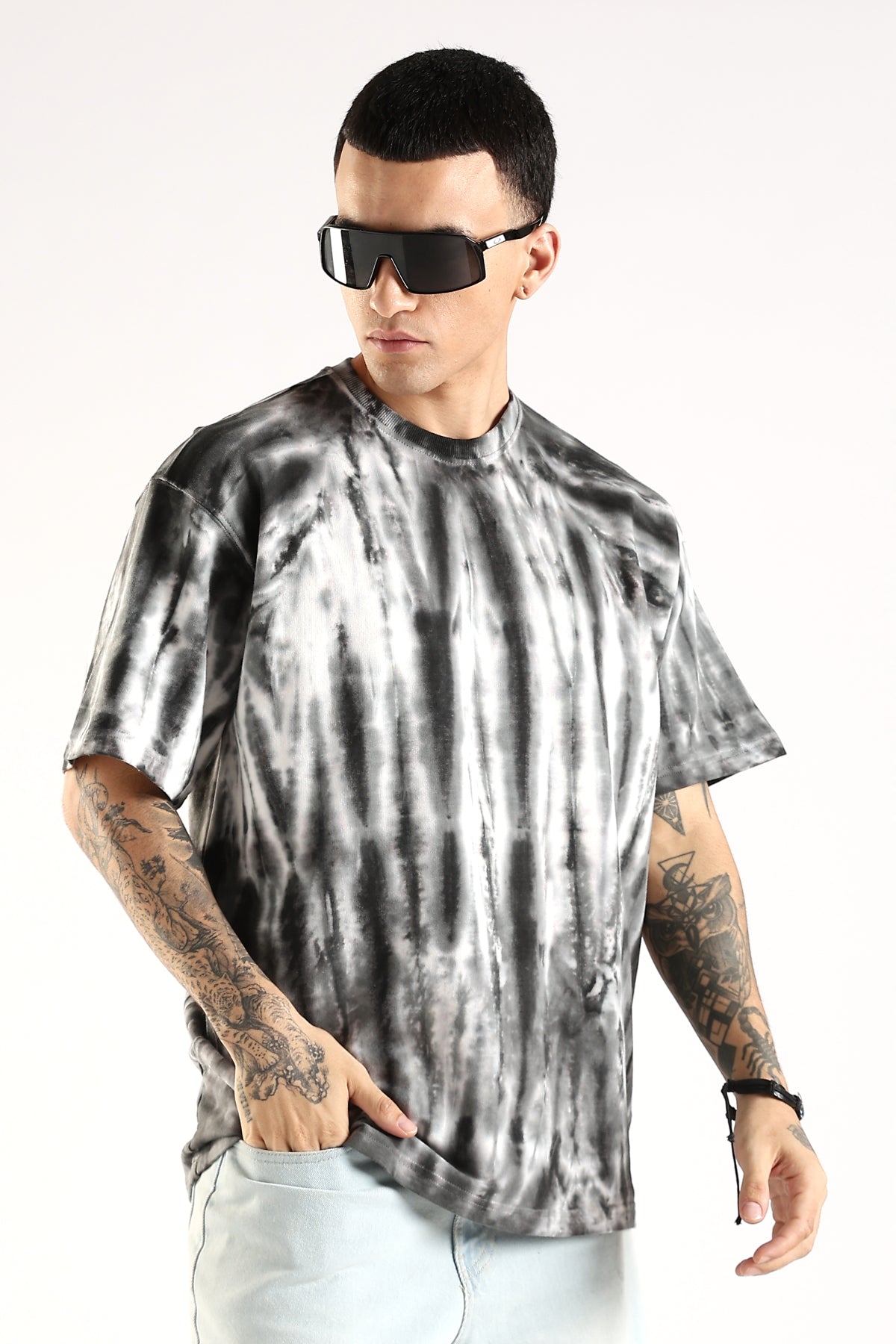 Adro Trendy Oversized Baggy Tshirt in Tie & Dye Style