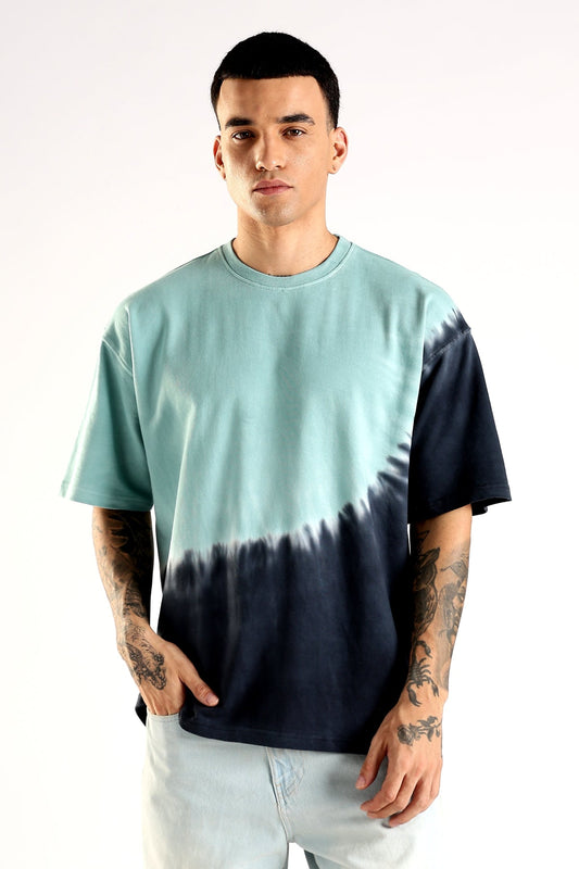 Adro Trendy Oversized Baggy Fit Drop Shoulder Tshirt in Tie & Dye Style