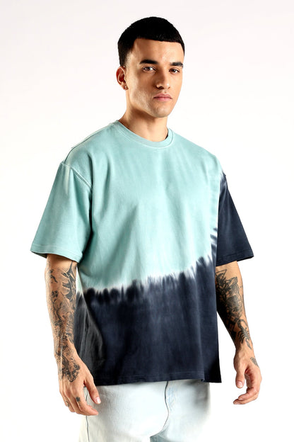 Adro Trendy Oversized Baggy Fit Drop Shoulder Tshirt in Tie & Dye Style
