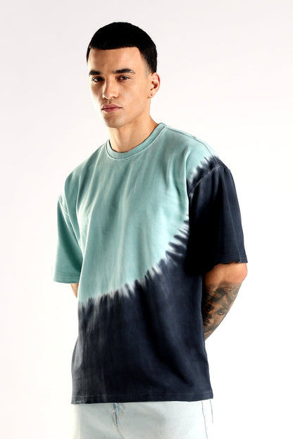 Adro Trendy Oversized Baggy Fit Drop Shoulder Tshirt in Tie & Dye Style