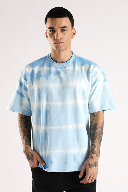 Adro Trendy Oversized Baggy Fit Drop Shoulder Tshirt in Tie & Dye Style