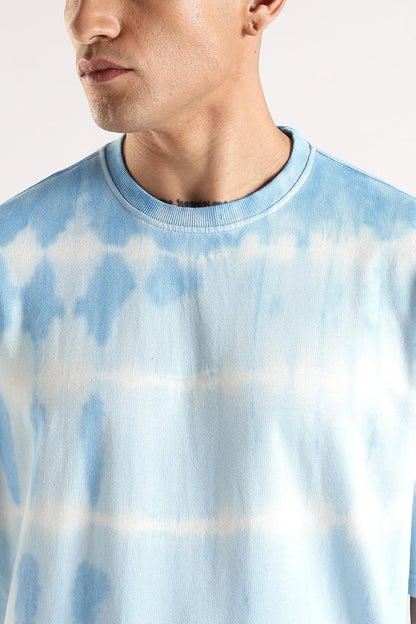 Adro Trendy Oversized Baggy Fit Drop Shoulder Tshirt in Tie & Dye Style