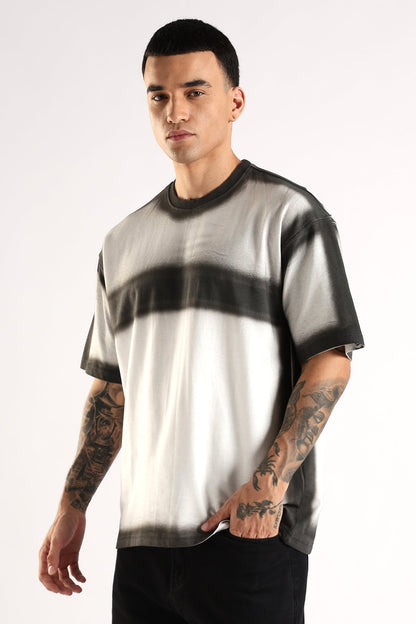 Adro Trendy Oversized Baggy Fit Drop Shoulder Tshirt in Tie & Dye Style