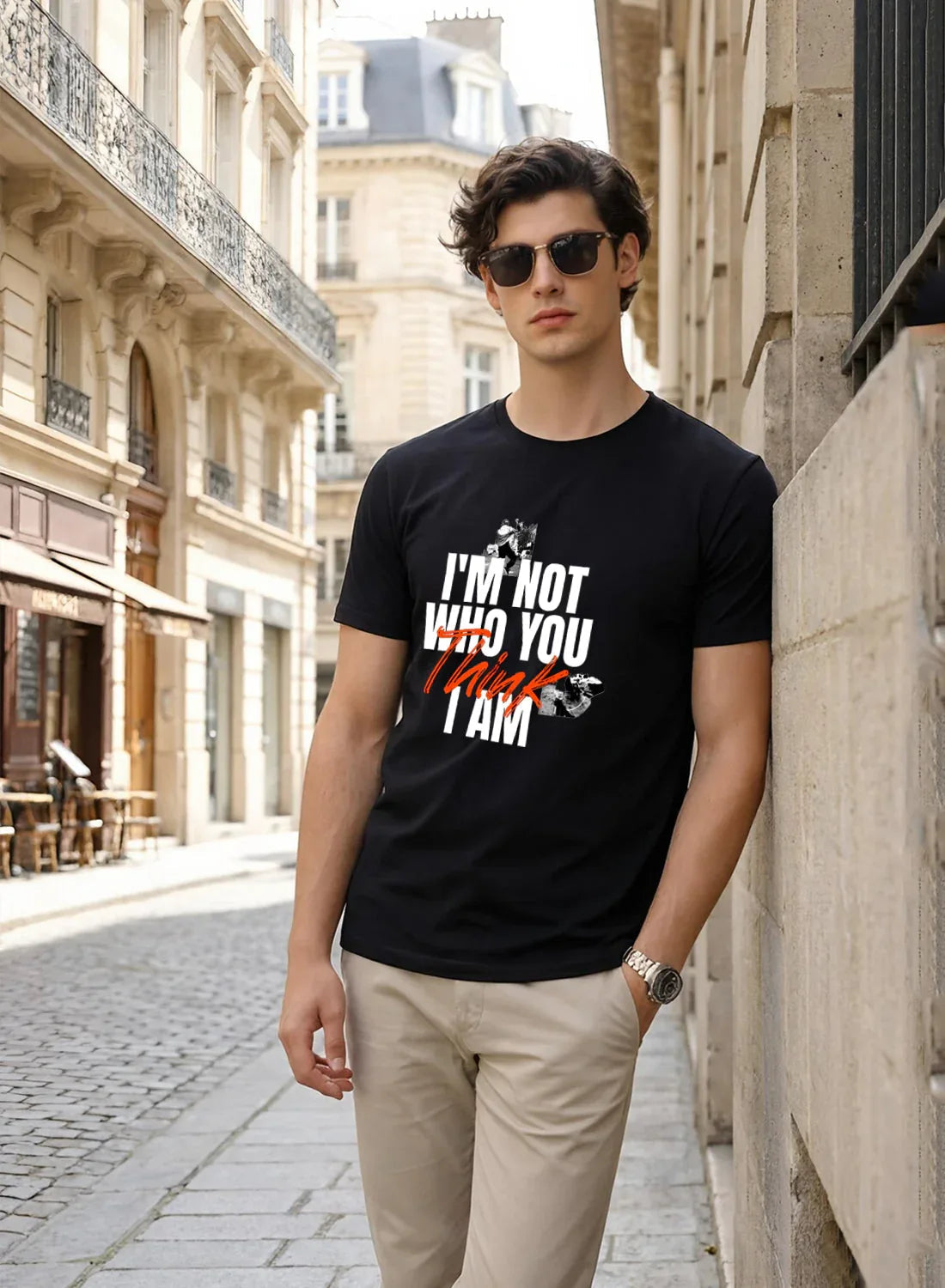 Adro Mens Printed T-Shirt | Cotton Regular Fit Streetwear Tshirt | Trendy Graphic Design Casual T shirt for College & Outings