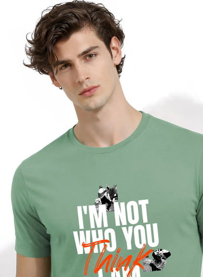 Adro Mens Printed T-Shirt | Cotton Regular Fit Streetwear Tshirt | Trendy Graphic Design Casual T shirt for College & Outings