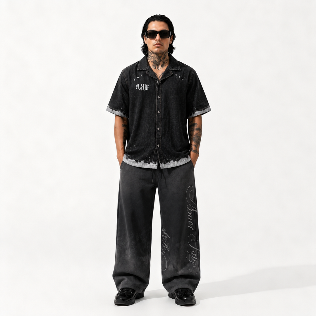 Black Advisory Denim Shirt — Stylera India