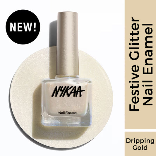 NYKAA Nail Enamel Polish - 461 Dripping Gold 9 MILLI_LITRE