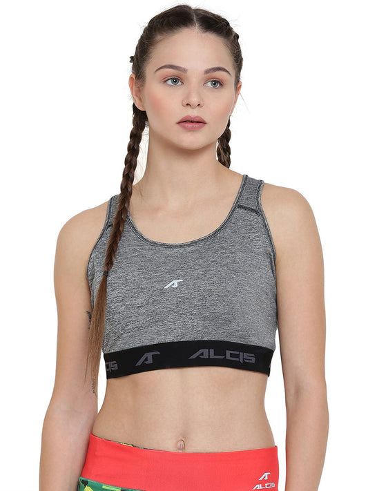 Alcis Women Solid Black Bra AKTRWBR1140294-S