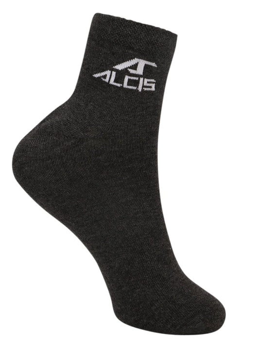 Alcis Men Grey Ankle Length Socks-Pack of 1 ALD1PCK01DGM-Free Size-Grey ALD1PCK01DGM-Free Size
