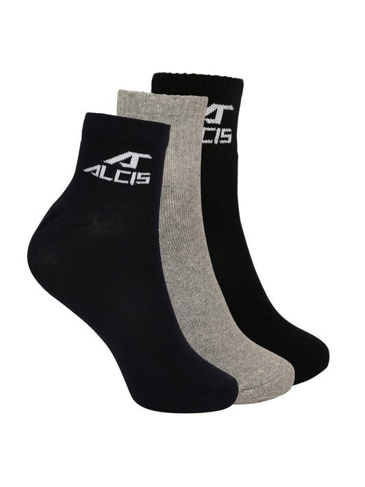 Alcis Full Terry 3Pack Ankle Socks ALD3PCK01-Free Size