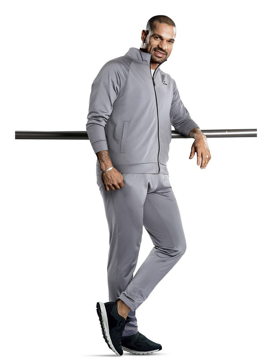 Alcis Men Solid Grey Tracksuits ALSNAP2011-S