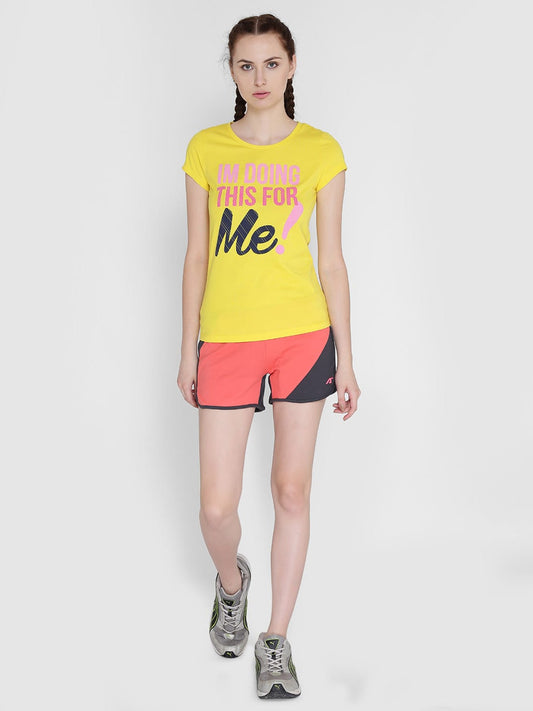 Women Pink Solid Short ALWST147441-XS