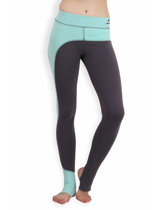 Alcis Women Green Solid Legging ALWYL134424-XS