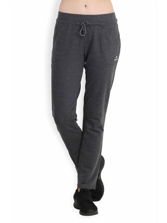 Alcis Womens Solid Black Track Pant ALWYP134425 ALWYP134425-XS