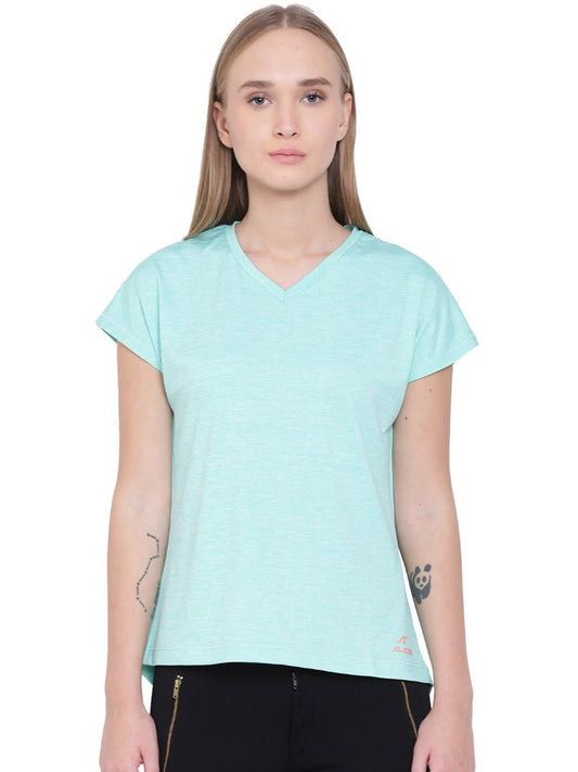 Alcis Women Green Solid Top ALWYT134439-XS