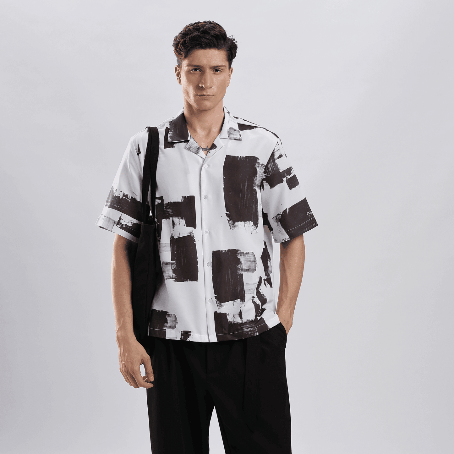Artist Brush Strokes Resort Collar Shirt