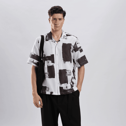 Artist Brush Strokes Resort Collar Shirt