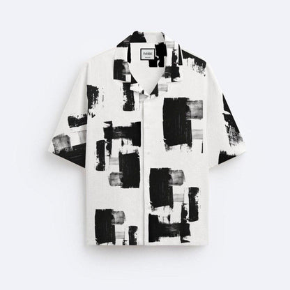 Artist Brush Strokes Resort Collar Shirt