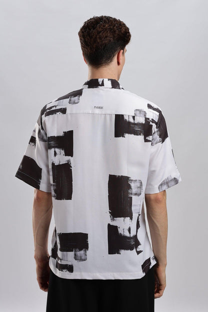 Artist Brush Strokes Resort Collar Shirt