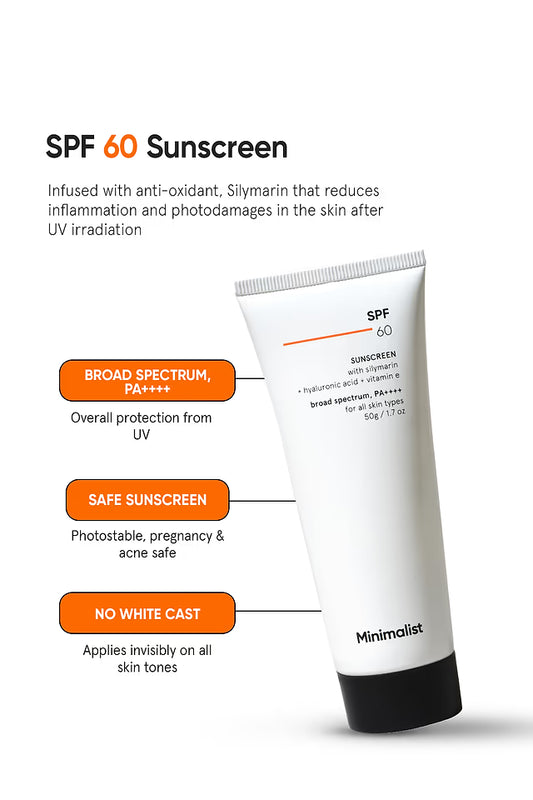 Minimalist SPF 60 PA++++ Sunscreen 50 GRAM