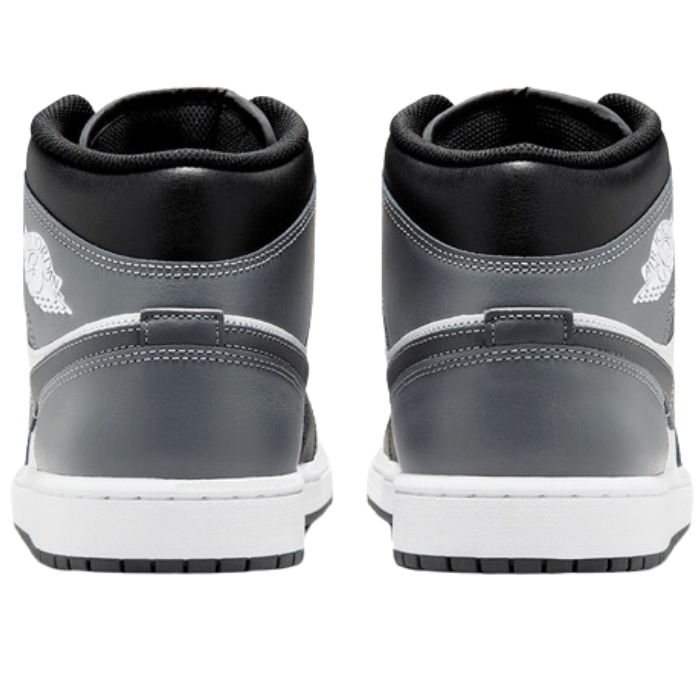 Jordan 1 Mid Black white iron grey