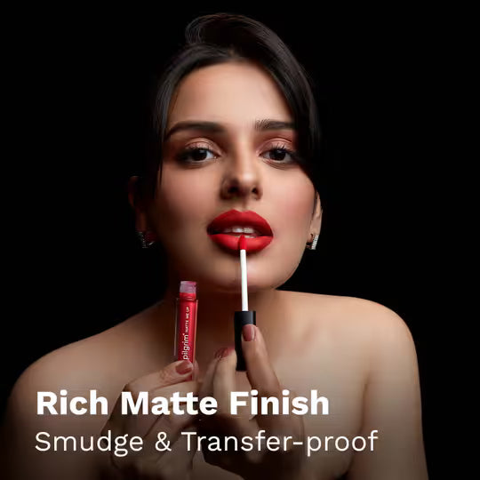 Pilgrim Matte Me Up! Liquid Lipstick Siren Red - 25 3 MILLI_LITRE