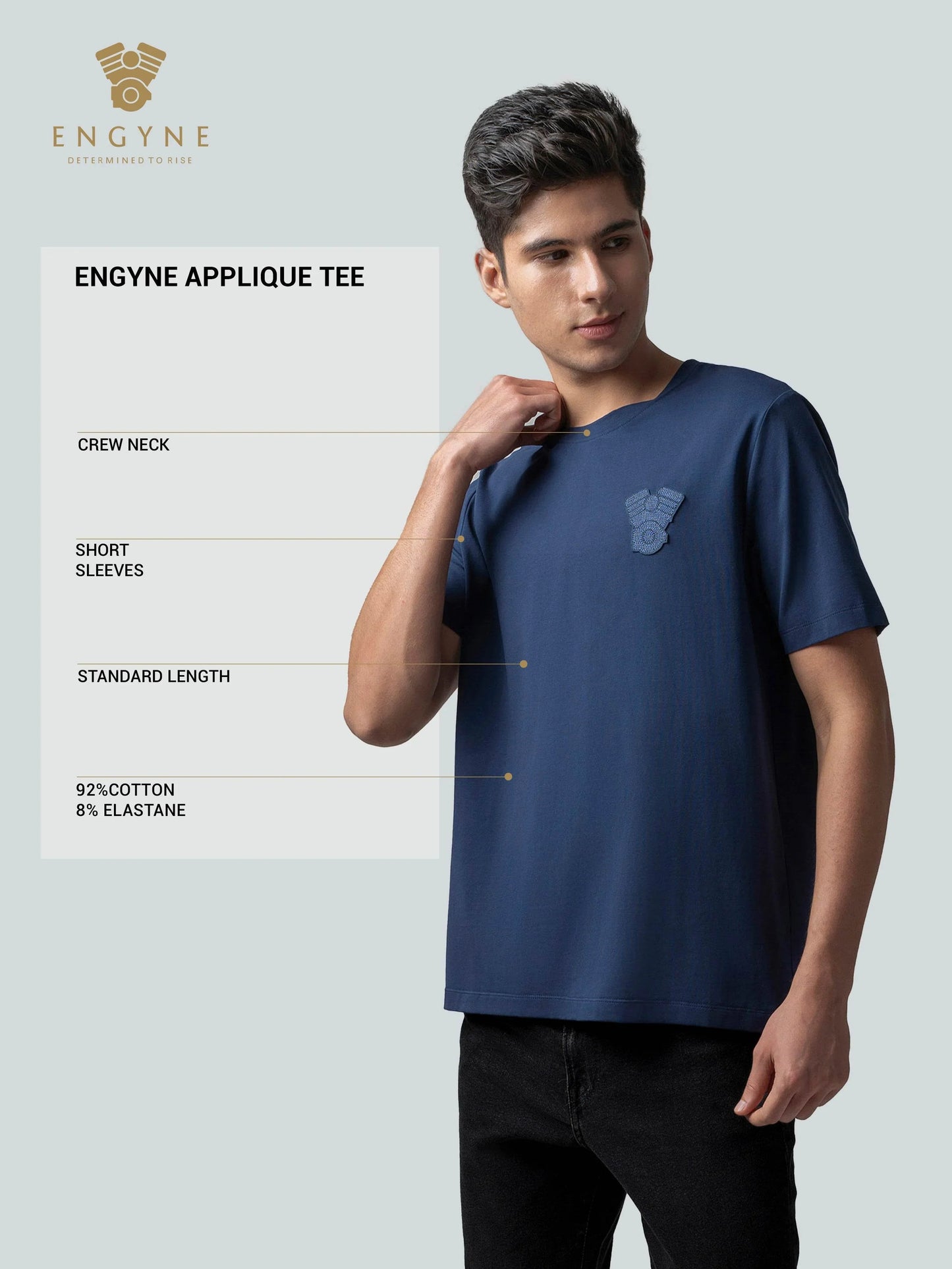Iconic Emblem Dark Blue t shirt