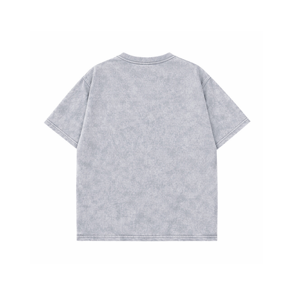 Grey Acidwash Oversized Tee