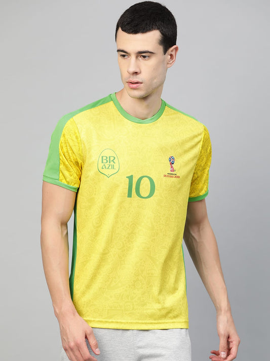ALCIS Men Printed Yellow Tee T-Shirt BFM198_S