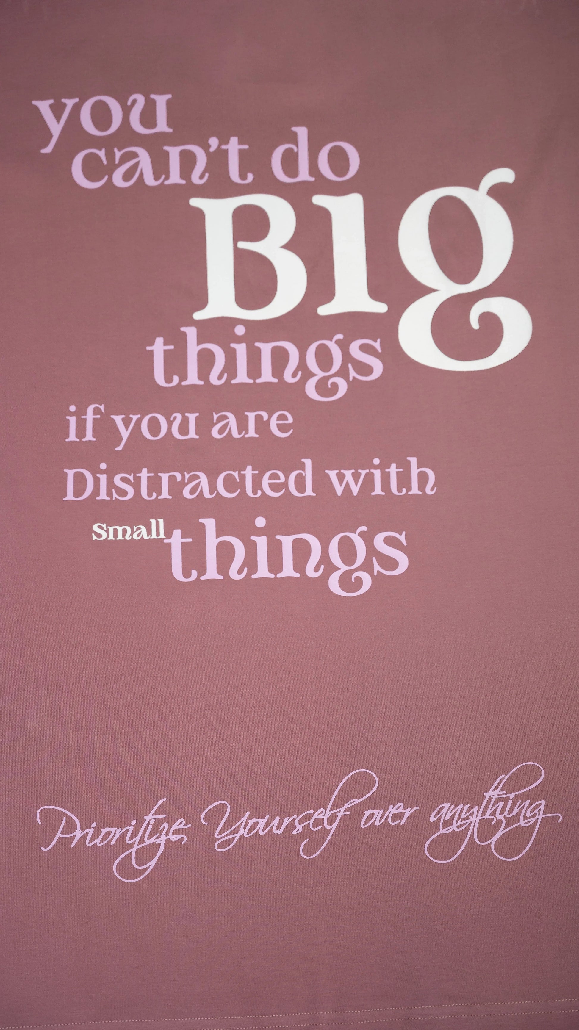 Stylstpls trendy oversized t-shirt for men and women with motivational quote design