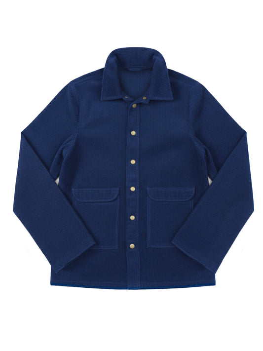 Corduroy Oversized Shacket Rich Electric Blue
