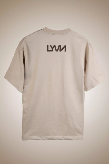 Brown Abstract Face T-Shirt