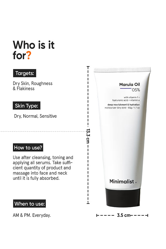 Minimalist 5% Marula Oil Face Moisturizer 50 GRAM