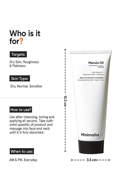 Minimalist 5% Marula Oil Face Moisturizer 50 GRAM
