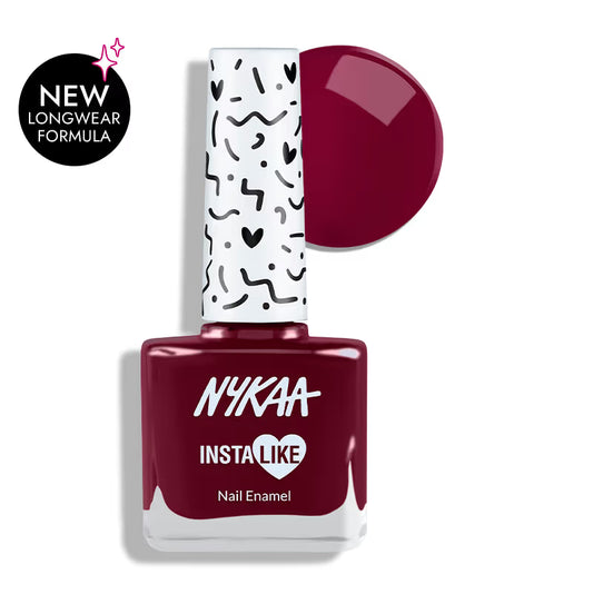 Nykaa INSTA LIKE Nail Enamel - Maroon Fam 366