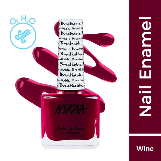 Nykaa Nail Enamel Breathable Nail - Wine Unwind 326 9 MILLI_LITRE