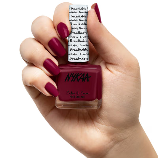 Nykaa Nail Enamel Breathable Nail - Wine Unwind 326 9 MILLI_LITRE