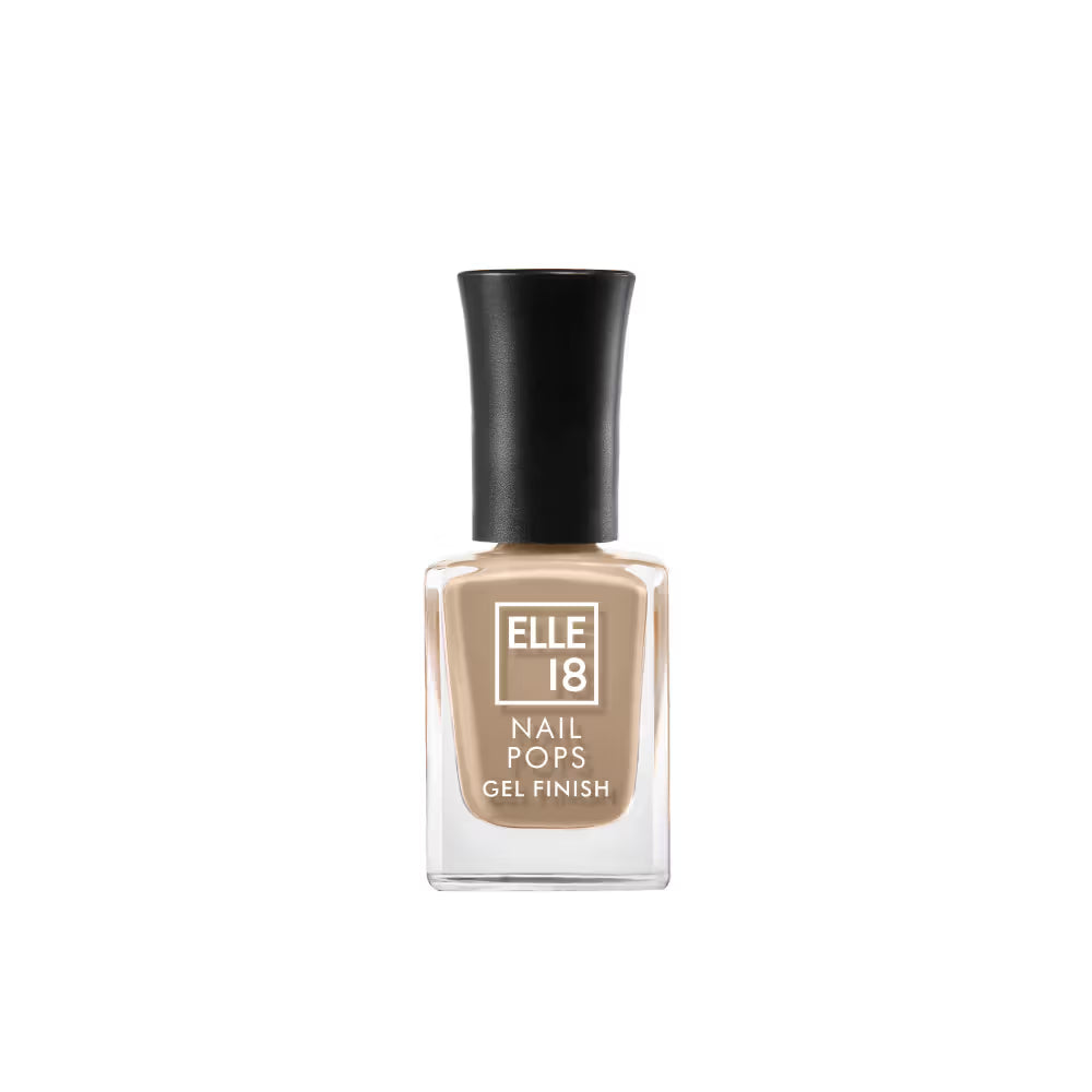 ELLE 18 NAIL POPS GEL FINISH Nail Polish - G17 Almond 10 MILLI_LITRE