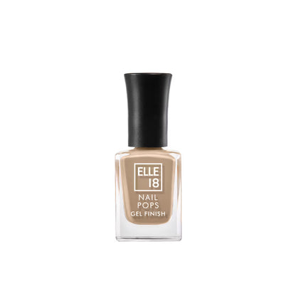 ELLE 18 NAIL POPS GEL FINISH Nail Polish - G17 Almond 10 MILLI_LITRE
